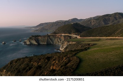 Scenic overview of Pacific Coast Highway 1 - Shutterstock ID 2175200851