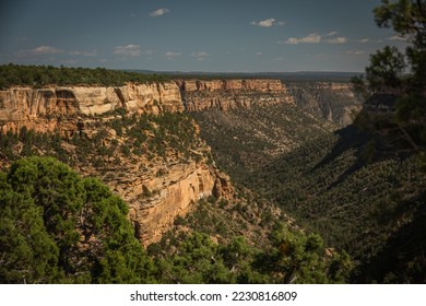 Scenic Overview Valley with Mountain Walls in the Mesa Verde National Park in Colorado, USA - Shutterstock ID 2230816809