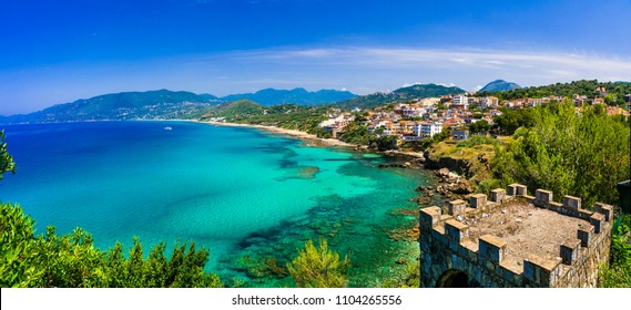 Scenic Palinuro with amazing beaches. tranquil summer holidays in Campania, south of Italy - Shutterstock ID 1104265556