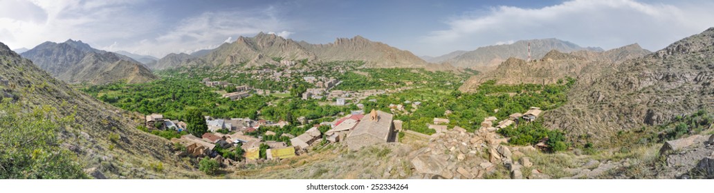 Scenic Panorama Of Beautiful Landscape Around Meghri In Armenia