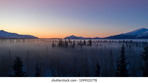 Scenic Photo Ice Fog In The Brooks Range Of Northern Alaska