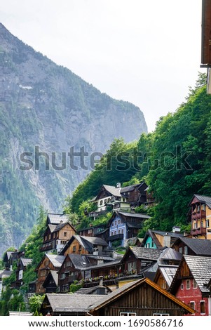 Similar – Image, Stock Photo Landscape in the Salzkammergut