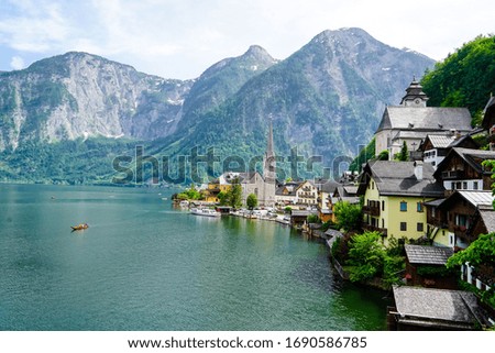 Similar – Image, Stock Photo Landscape in the Salzkammergut