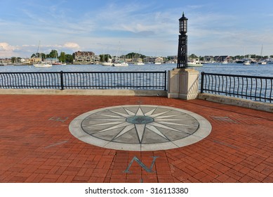 Scenic Point Overlooking Annapolis Harbor At United States Naval Academy