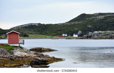 Scenic quaint harbour of Salvage, Bonavista Bay, Newfoundland and Labrador Canada - Shutterstock ID 1724283415