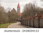 Scenic road to the abbey of Clervaux, Luxembourg