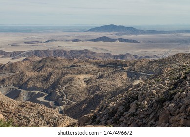 Scenic Road From Mexicali City To Tecate City, La Rumorosa Mountain View, Baja California State.  Mexico