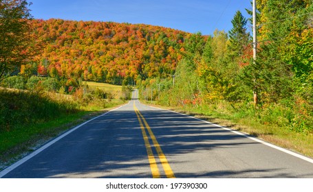 A Scenic Road In Quebec