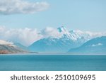 Scenic road trip of Mt Cook or Aoraki and Lake Pukaki, New Zealand