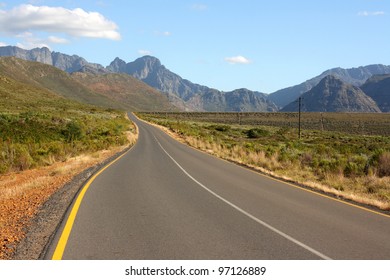 Scenic Road In The Western Cape Of South Africa