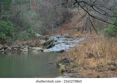 Scenic Rocky Stream Bed In North Georgia