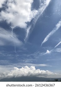Scenic Sky with a Pattern Clouds