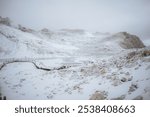 Scenic skyline landscape snow mountain view of Dagu Glacier National park.Dagu Pingchuan ,Chengdu,Sichuan province, China.