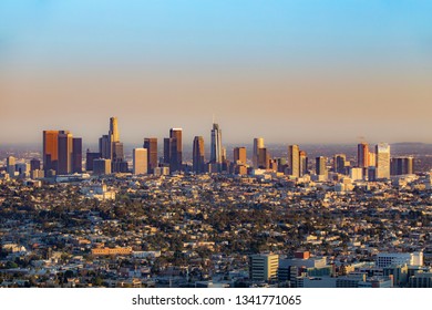 Scenic Skyline Los Angeles Afternoon Light Stock Photo (Edit Now ...