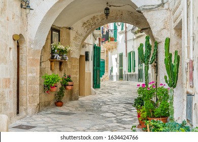 Scenic summer sight in Monopoli, Bari Province, Puglia (Apulia), southern Italy. - Shutterstock ID 1634424766