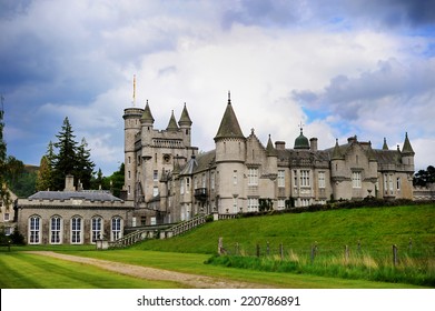 Scenic Summer View Of Balmoral Castle, Summer Home Of The British Royal Family