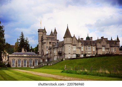 Scenic Summer View Of Balmoral Castle, Summer Home Of The British Royal Family