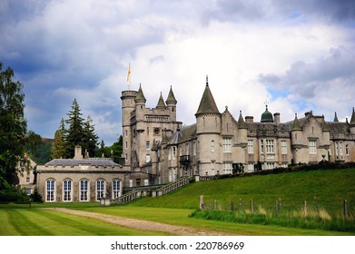 Scenic Summer View Of Balmoral Castle, Summer Home Of The British Royal Family