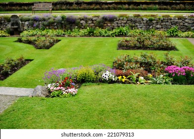 Scenic Summer View Of Balmoral Castle Park, Summer Home Of The British Royal Family