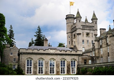 Scenic Summer View Of Balmoral Castle, Summer Home Of The British Royal Family