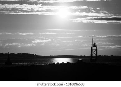 Scenic Sun Setting Over Walney Island