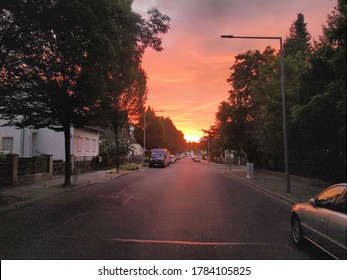 Scenic Sundawn In Lonely Street