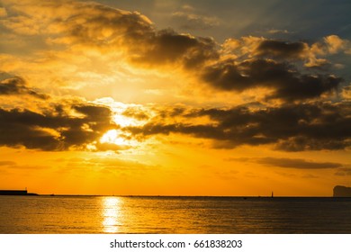 Scenic sunset in Alghero shoreline. Sardinia, Italy - Shutterstock ID 661838203