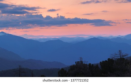 Scenic sunset in the mountains - Shutterstock ID 1377721352