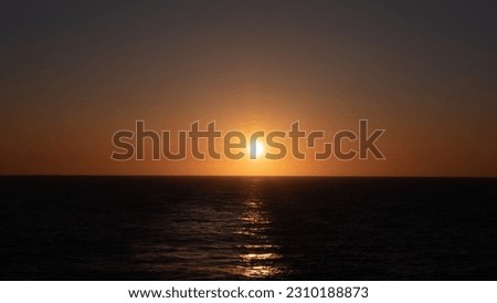 scenic sunset at sea nature. sunset at sea seascape. beautiful sunset at sea water.