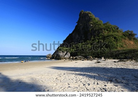 Scenic of Thung Yang Beach, Pathio District, Chumphon Province, Thailand