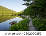 Scenic Trail by Jordan Pond in Acadia National Park