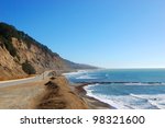 Scenic US Highway One (US-1) in Big Sur in California, USA