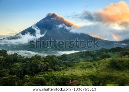 Similar – Image, Stock Photo Arenal Volcano Rises from Jungle