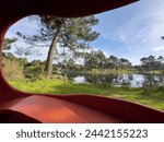 Scenic view of Bucaquinho Natural Park, Ovar, north of Portugal.