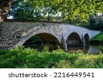 A scenic view of the Burnside Bridge in Antietam Battlefield, Maryland