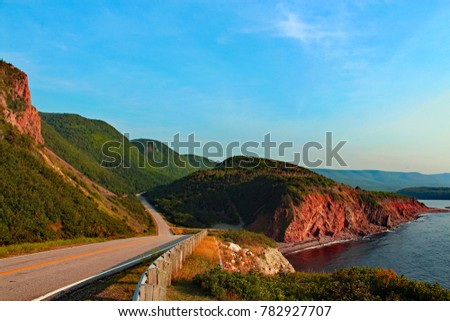 Scenic view of Cabot Trail, Canada
