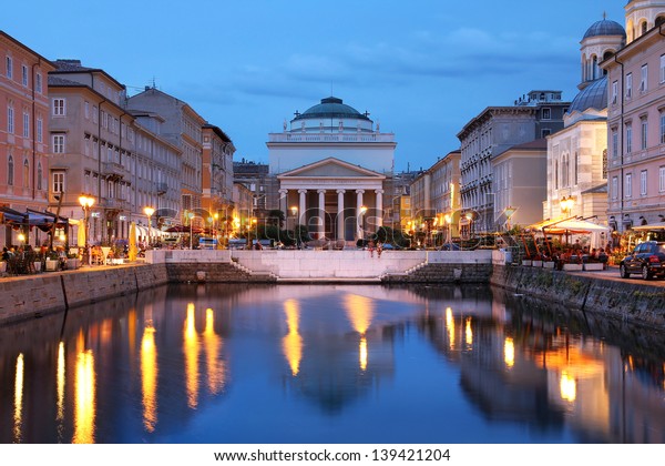 Scenic View Canal Grande Trieste Italy Stock Photo Edit Now