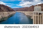 Scenic view of Colorado River seen from Hoover Dam near Mike O