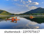 Scenic view of Dal lake, Jammu and Kashmir, India photo