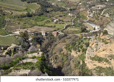 Scenic View Down From Ronda, Andalucia 
