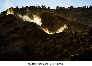 A Scenic View Of The Downhill Mountain Biking In Utah