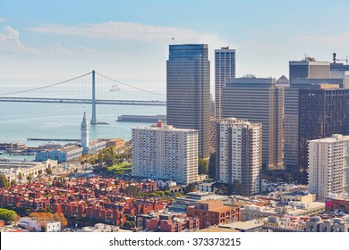 Scenic view of downtown in San Francisco, California, USA