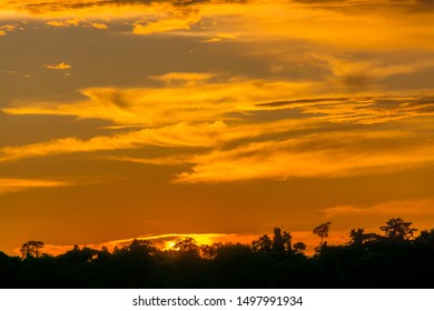 Scenic View Of Dramatic Sky During Sunset