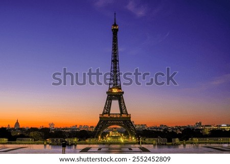 Similar – Image, Stock Photo Structure from Eiffel Tower from below