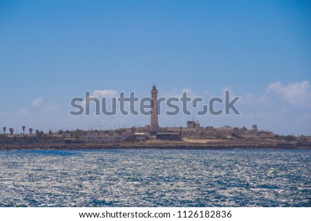 scenic view of  El Hank Lighthouse  casablanca, Morocco 