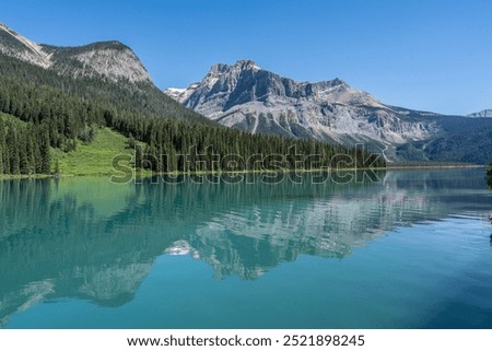 Scenic view of Emerald Lake, Alberta, Canada