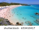 A scenic view of Horseshoe Bay Beach in Bermuda.