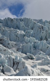 Scenic View Of An Ice Flow In Iceland.