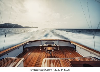 A Scenic View Of A Large Boat's Stern