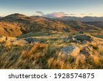 Scenic view from Little Carrs over looking Lake district fells